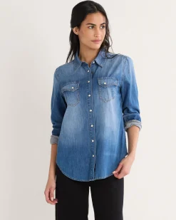 Pendleton WOMEN'S CHAMBRAY GAMBLER SHIRT MISSES Best