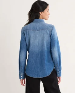 Pendleton WOMEN'S CHAMBRAY GAMBLER SHIRT MISSES Best