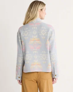 Pendleton WOMEN'S DOUBLESOFT HALF-ZIP PULLOVER BLUE AGATE BEACH Best