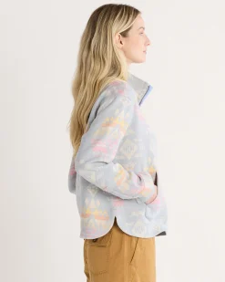 Pendleton WOMEN'S DOUBLESOFT HALF-ZIP PULLOVER BLUE AGATE BEACH Best