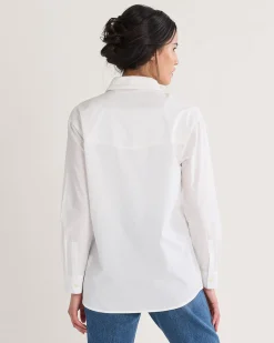 Pendleton WOMEN'S EVERLY POPLIN SHIRT WHITE New