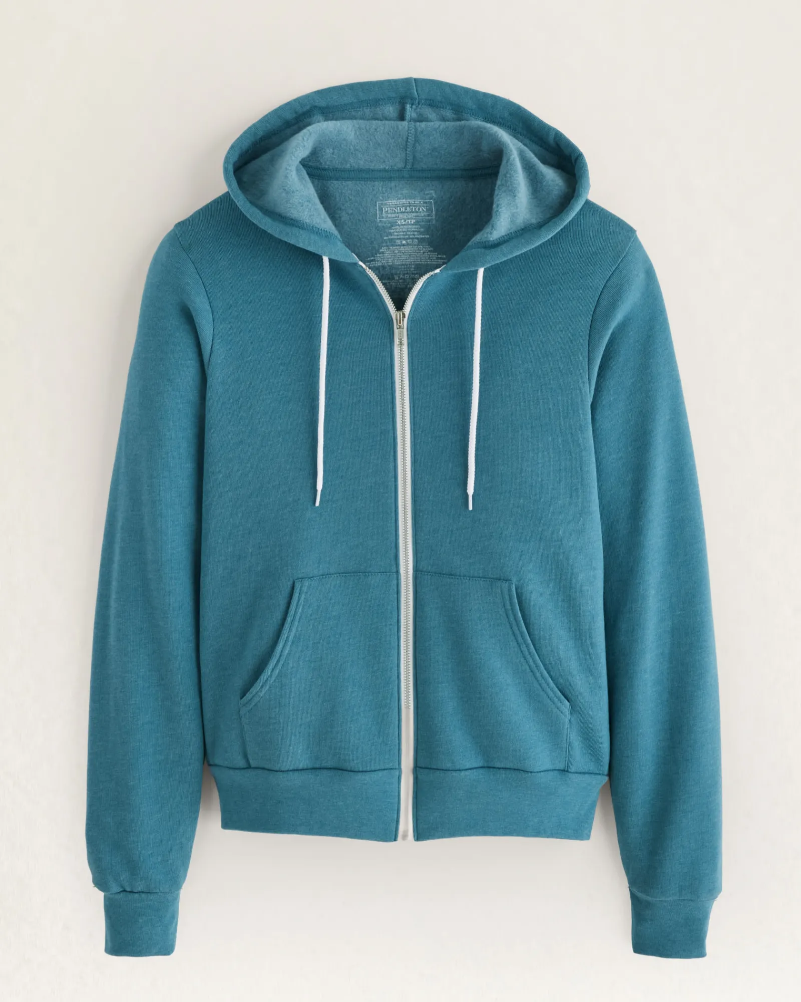 Pendleton WOMEN'S HARDING GRAPHIC ZIP HOODIE DEEP TEAL HEATHER New