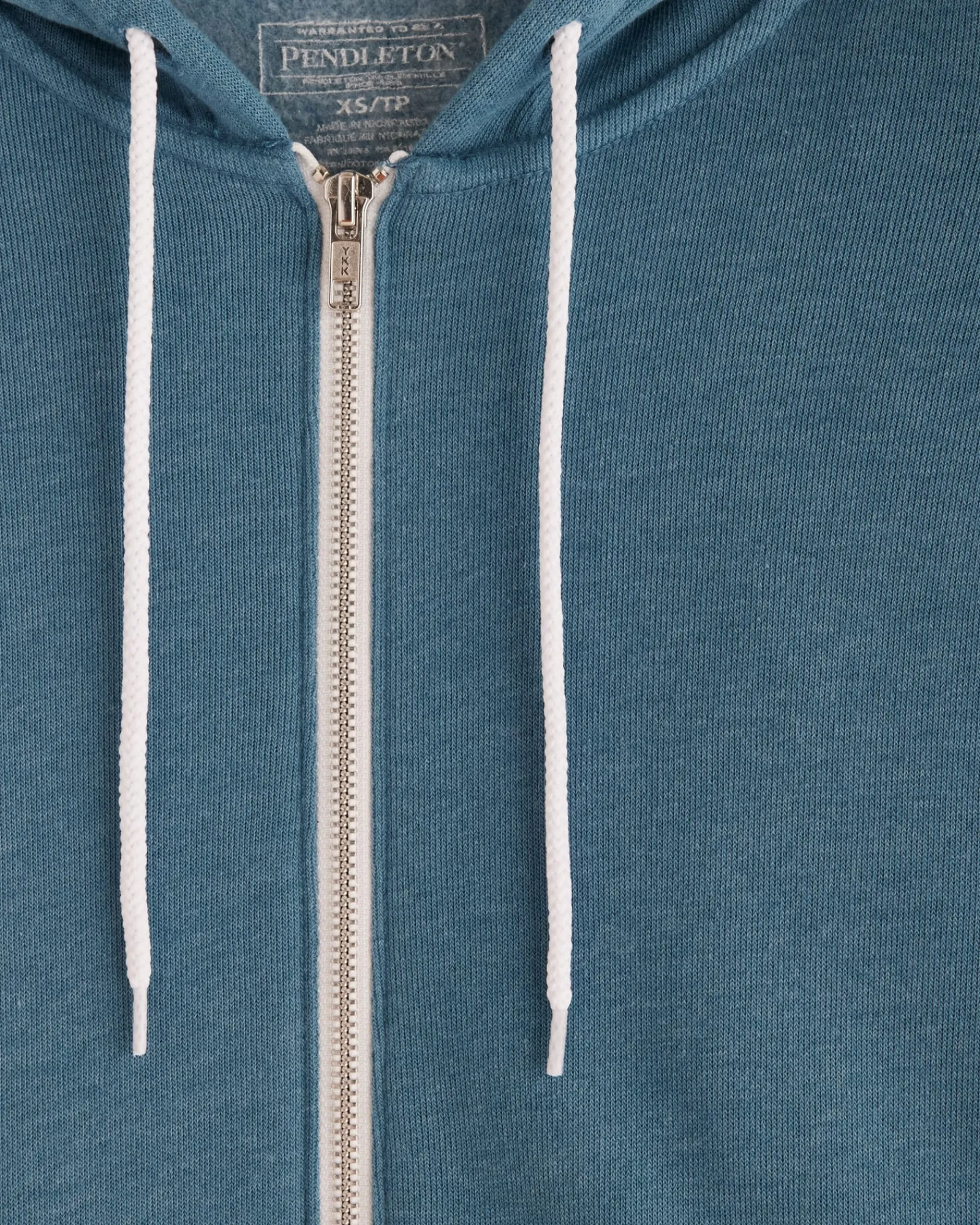 Pendleton WOMEN'S HARDING GRAPHIC ZIP HOODIE DEEP TEAL HEATHER New