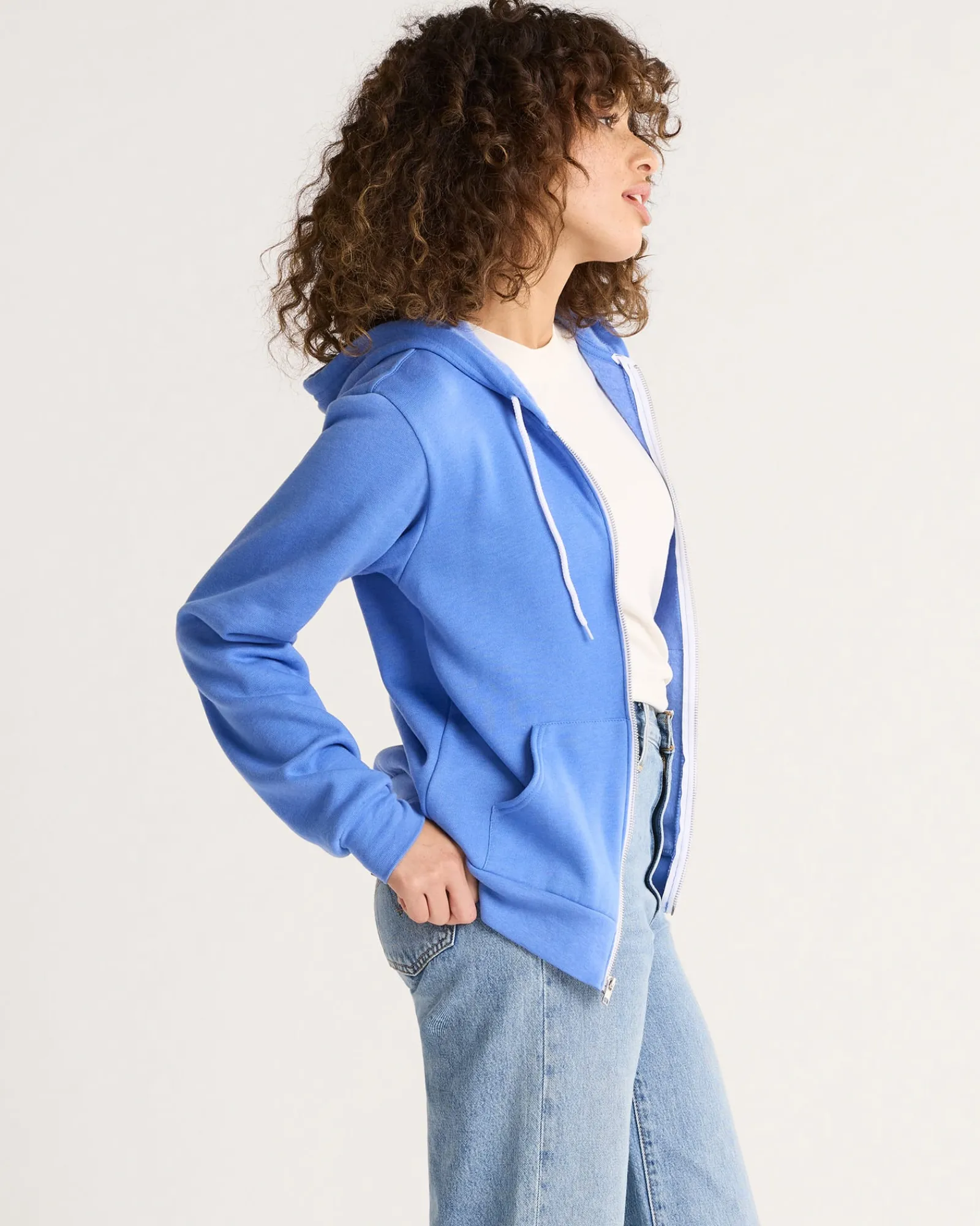 Pendleton WOMEN'S HARDING GRAPHIC ZIP HOODIE BLUE HEATHER Hot