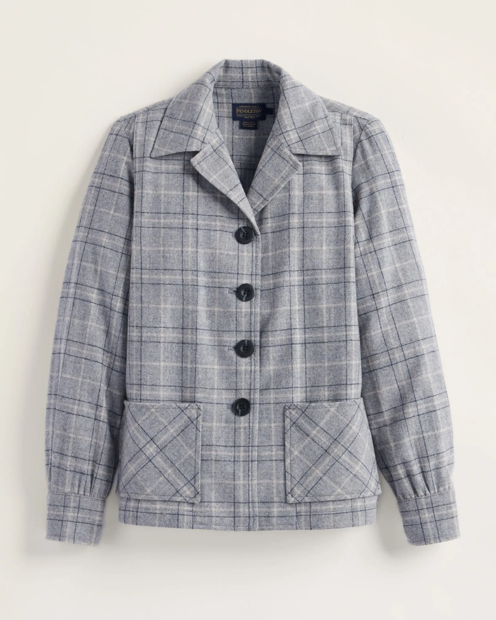 Pendleton WOMEN'S LIMITED EDITION '49ER JACKET GREY WINDOWPANE New