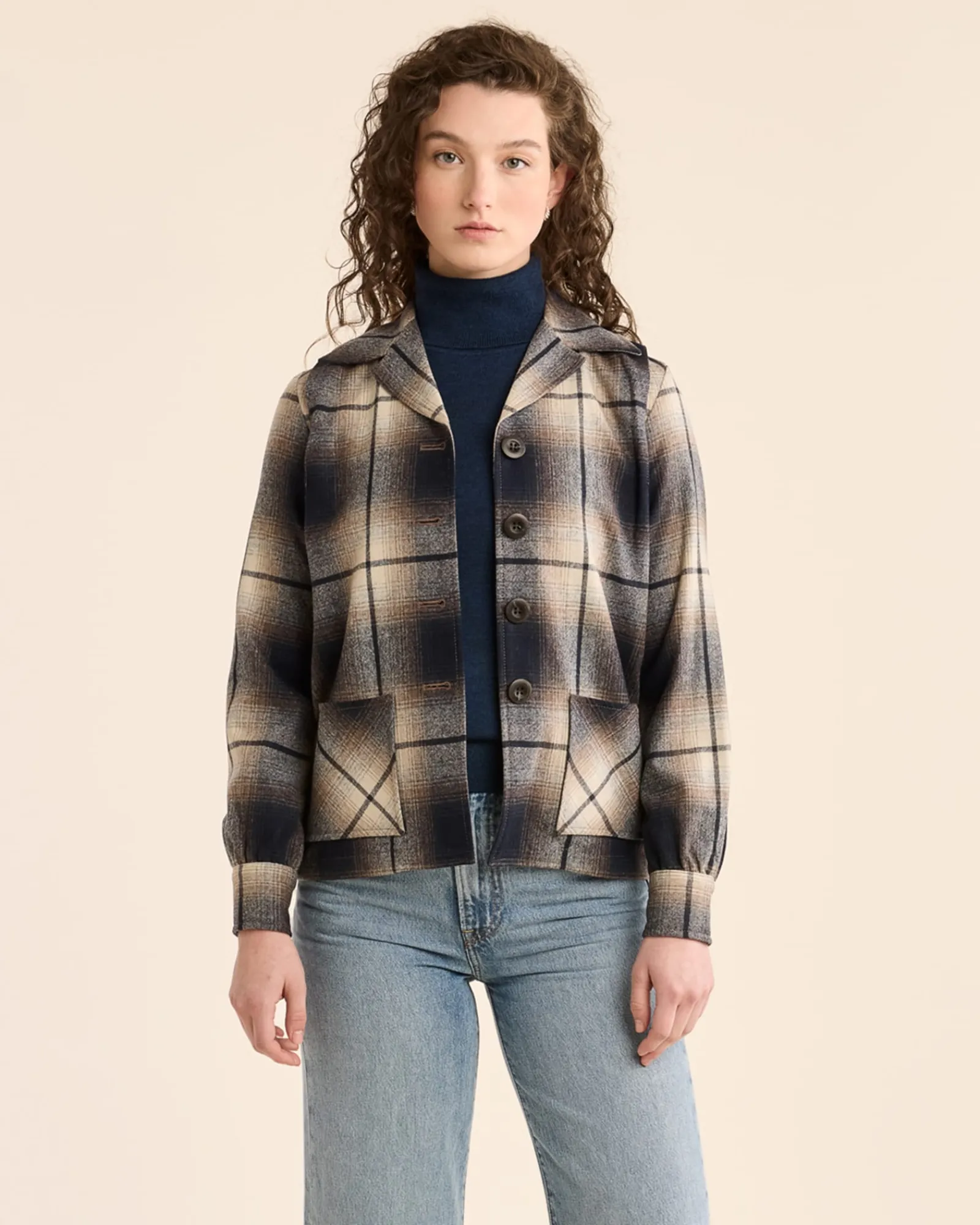 Pendleton WOMEN'S LIMITED EDITION '49ER JACKET GREY/BROWN MIX OMBRE Sale
