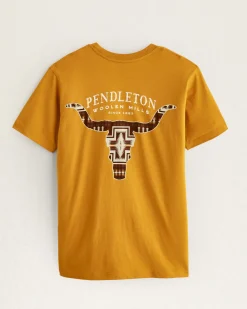 Pendleton WOMEN'S LONGHORN GRAPHIC TEE OLD GOLD Online