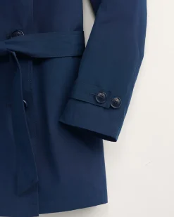 Pendleton WOMEN'S MARLENE CLASSIC SHORT TRENCH COAT BLUE CLOUD Clearance