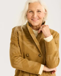 Pendleton WOMEN'S MIRROR LAKE WOOL TRENCH COAT TAN Sale