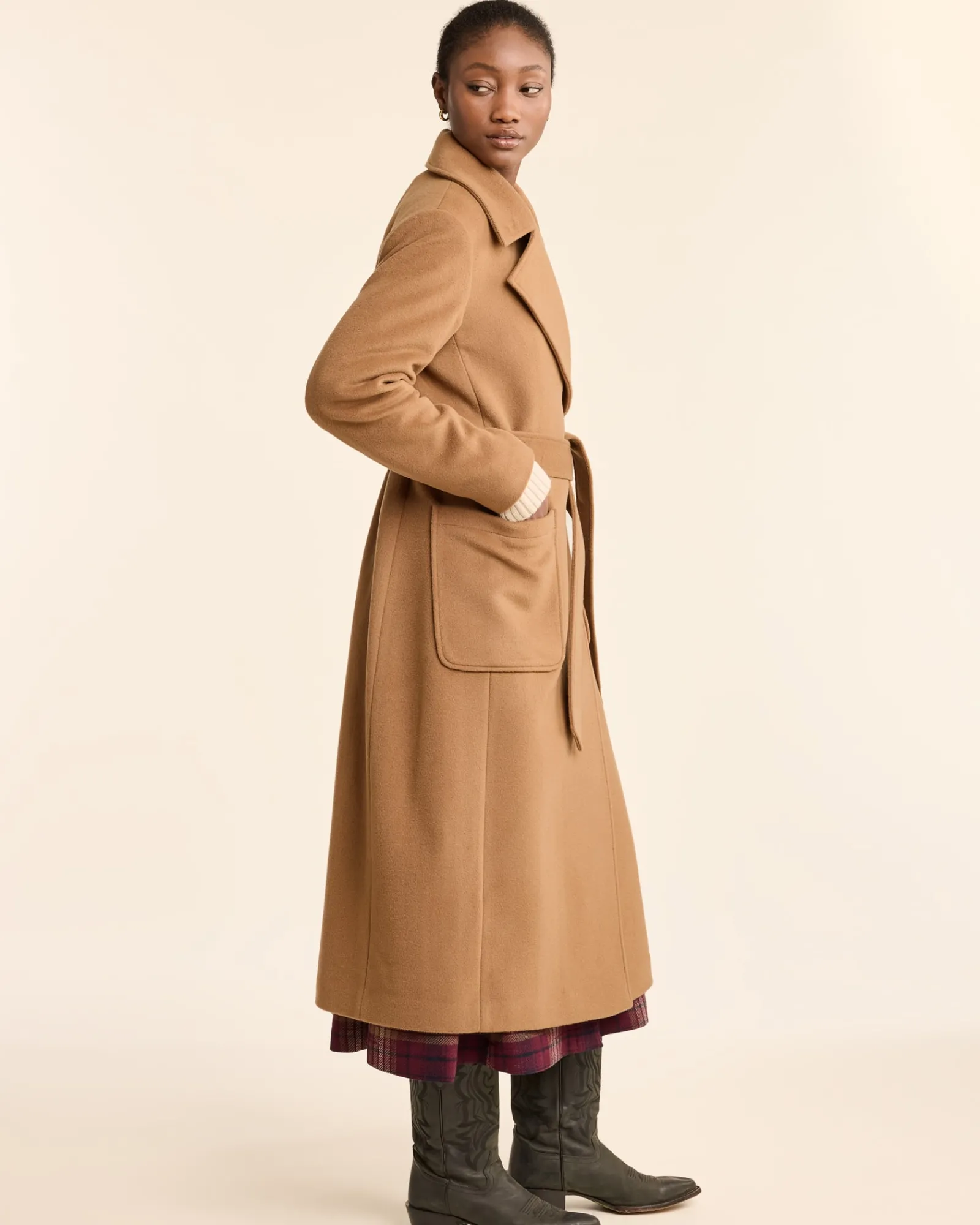 Pendleton WOMEN'S NOB HILL WOOL WRAP COAT CAMEL New