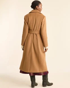 Pendleton WOMEN'S NOB HILL WOOL WRAP COAT CAMEL New