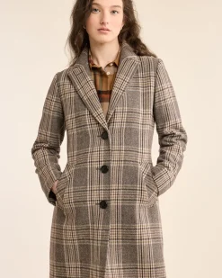 Pendleton WOMEN'S PLAID LOMBARD WOOL WALKER COAT GREY PLAID Best