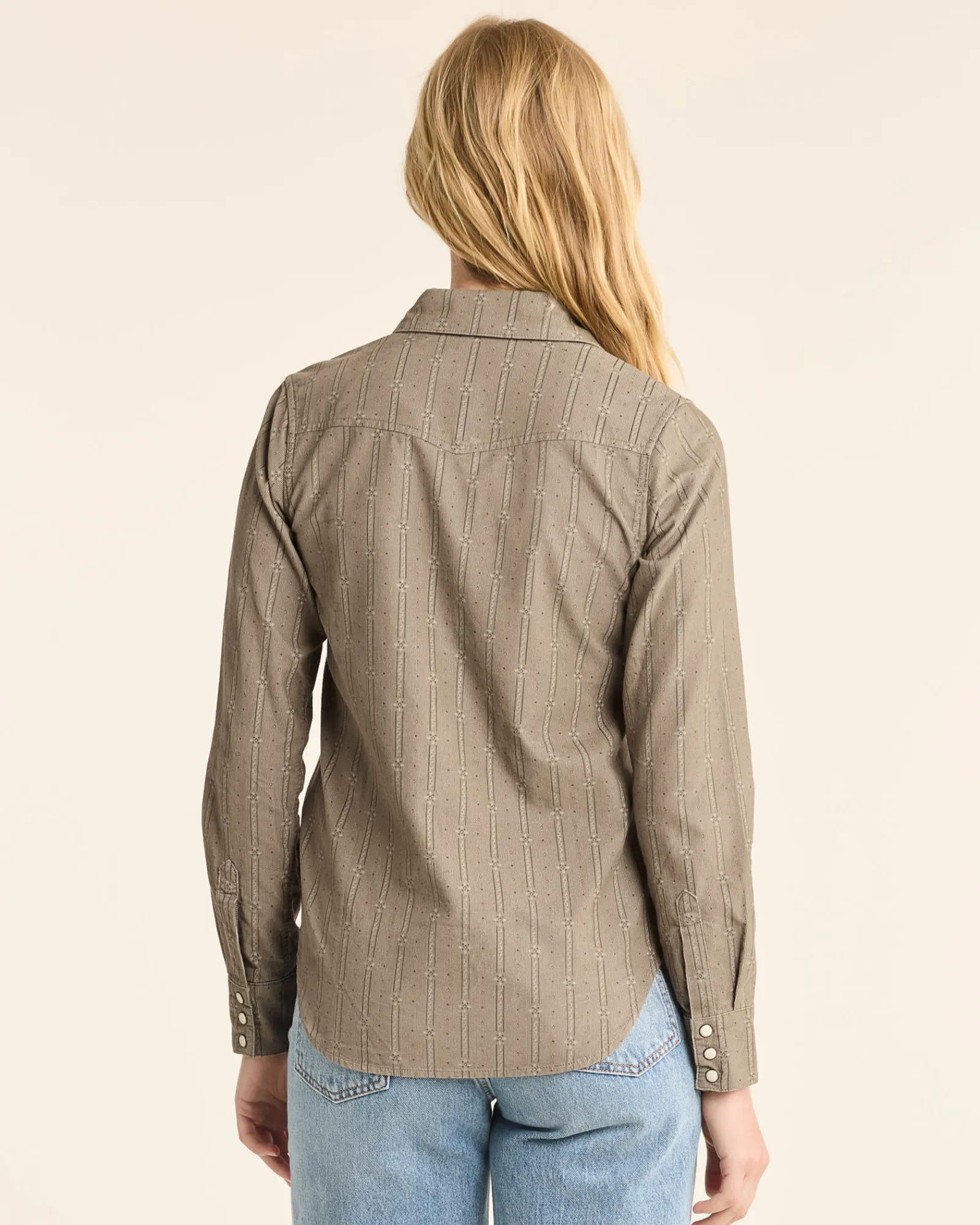 Pendleton WOMEN'S PRINTED CORDUROY GAMBLER SHIRT SAGE GREEN Best