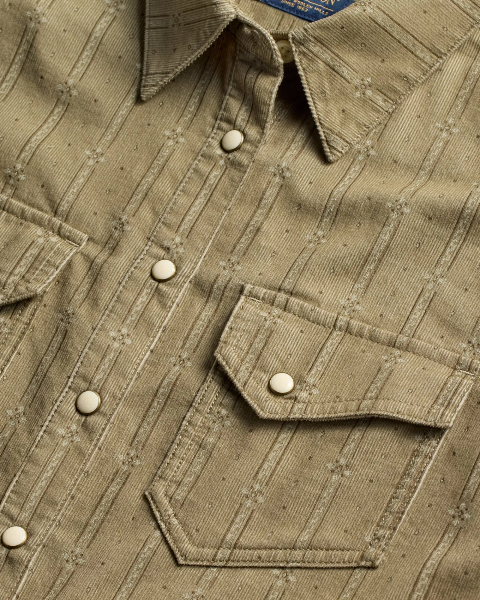 Pendleton WOMEN'S PRINTED CORDUROY GAMBLER SHIRT SAGE GREEN Best