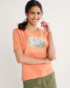 Pendleton WOMEN'S RETRO GRAPHIC TEE DUSTY ORANGE New