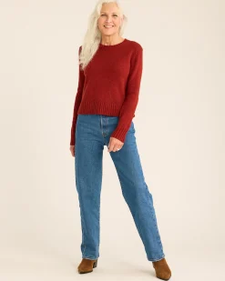 Pendleton WOMEN'S SHETLAND COLLECTION SWEATER CHILI RED Best