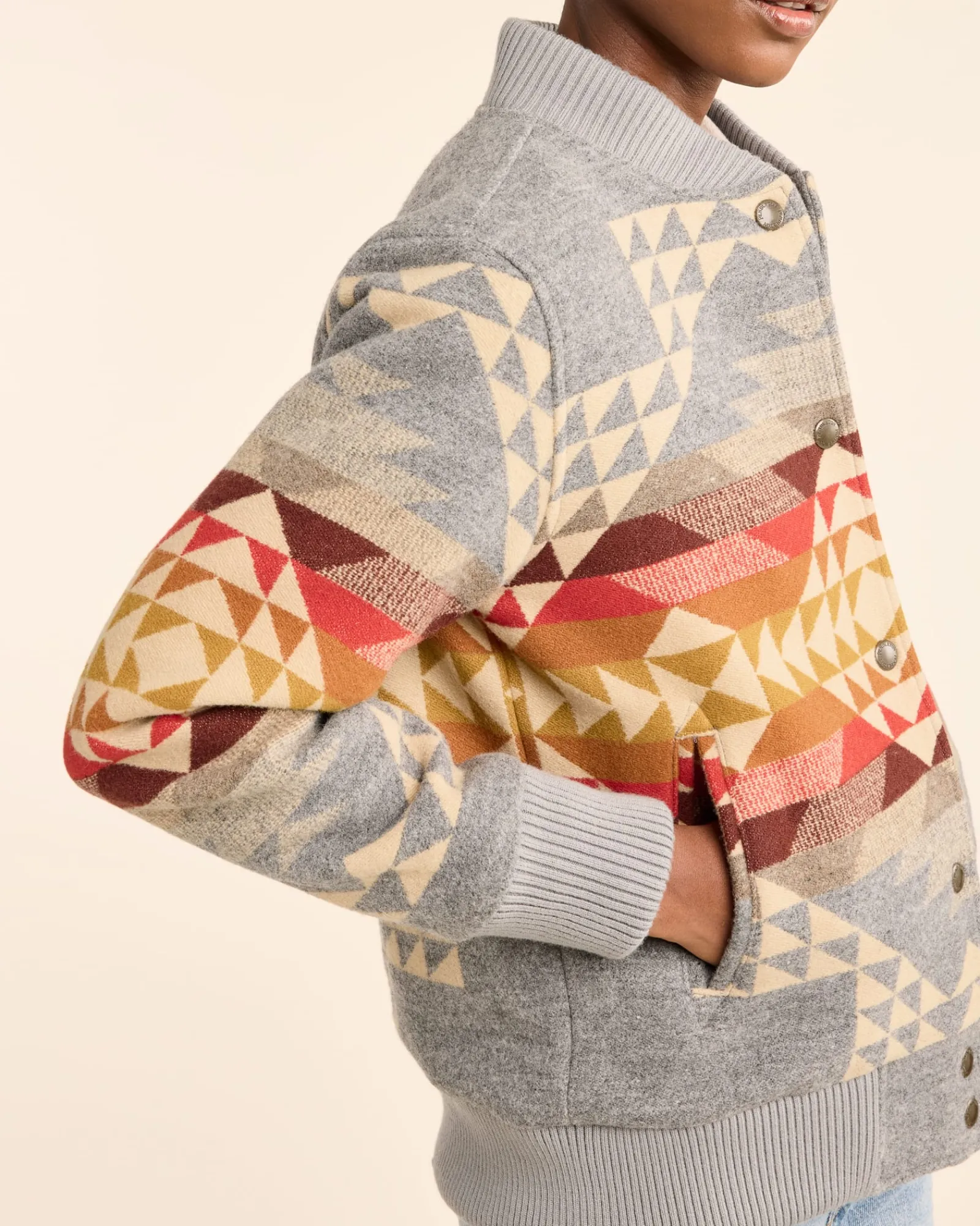 Pendleton WOMEN'S SMITH ROCK WOOL BOMBER GREY Online