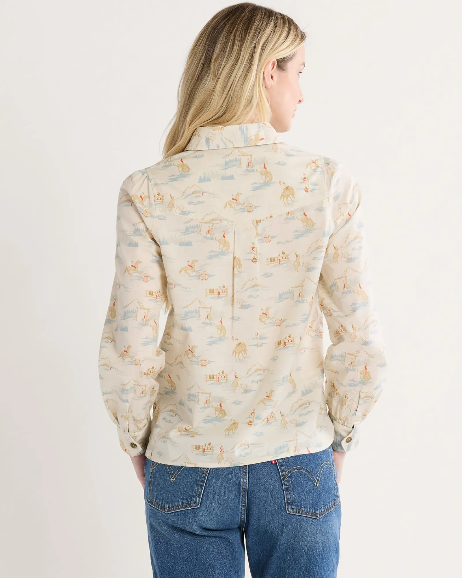 Pendleton WOMEN'S WINONA PUFF-SLEEVE SHIRT RODEO MULTI Hot