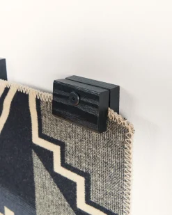 Pendleton WOODEN BLANKET HANGER CLIPS BLACK Outlet