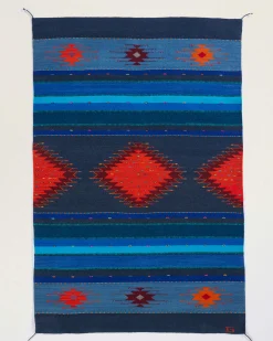 Pendleton ZAPOTEC MIDNIGHT RUG BLUE/ORANGE Outlet