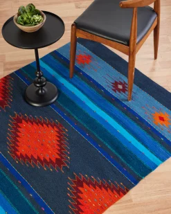 Pendleton ZAPOTEC MIDNIGHT RUG BLUE/ORANGE Outlet